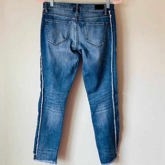 Dear John Denim Skinny Jeans with Raw Hem and Trim - Size 25 - Picture 8 of 15